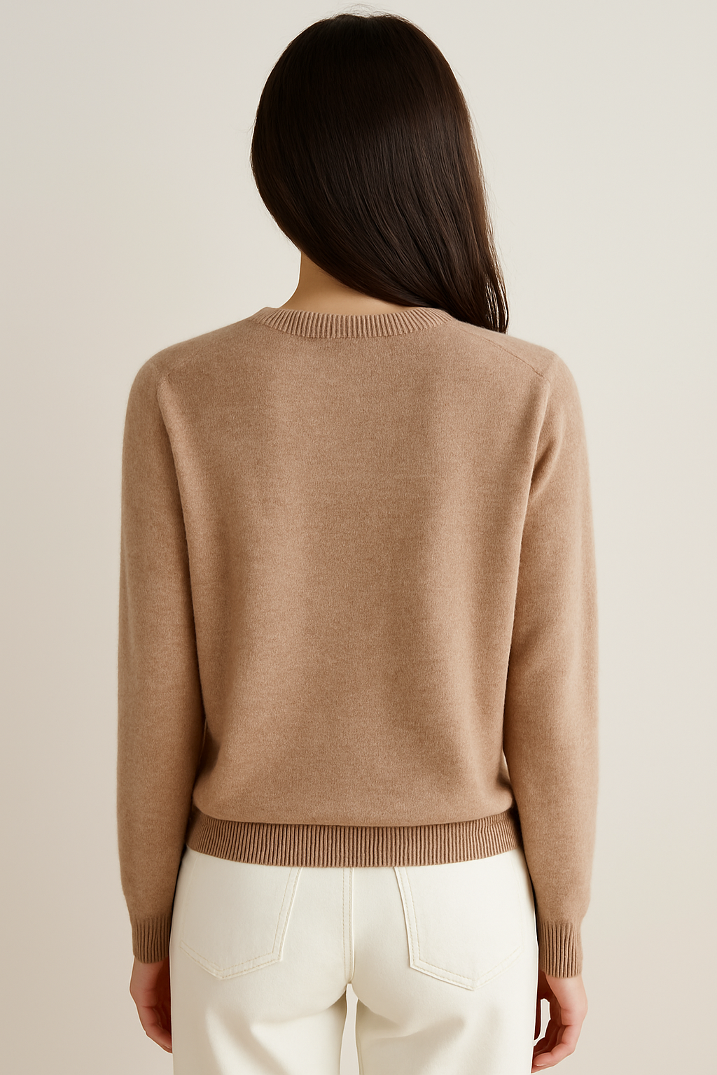 Knit Button Cardigan Women's Camel Long Sleeve – Casual, Office, Layering, Gift · Werune