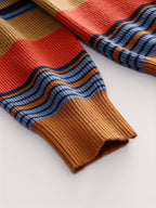 Knit Cardigan Striped Shawl Collar Men's Button-Up Sweater – Casual, Office, Holiday, Gift