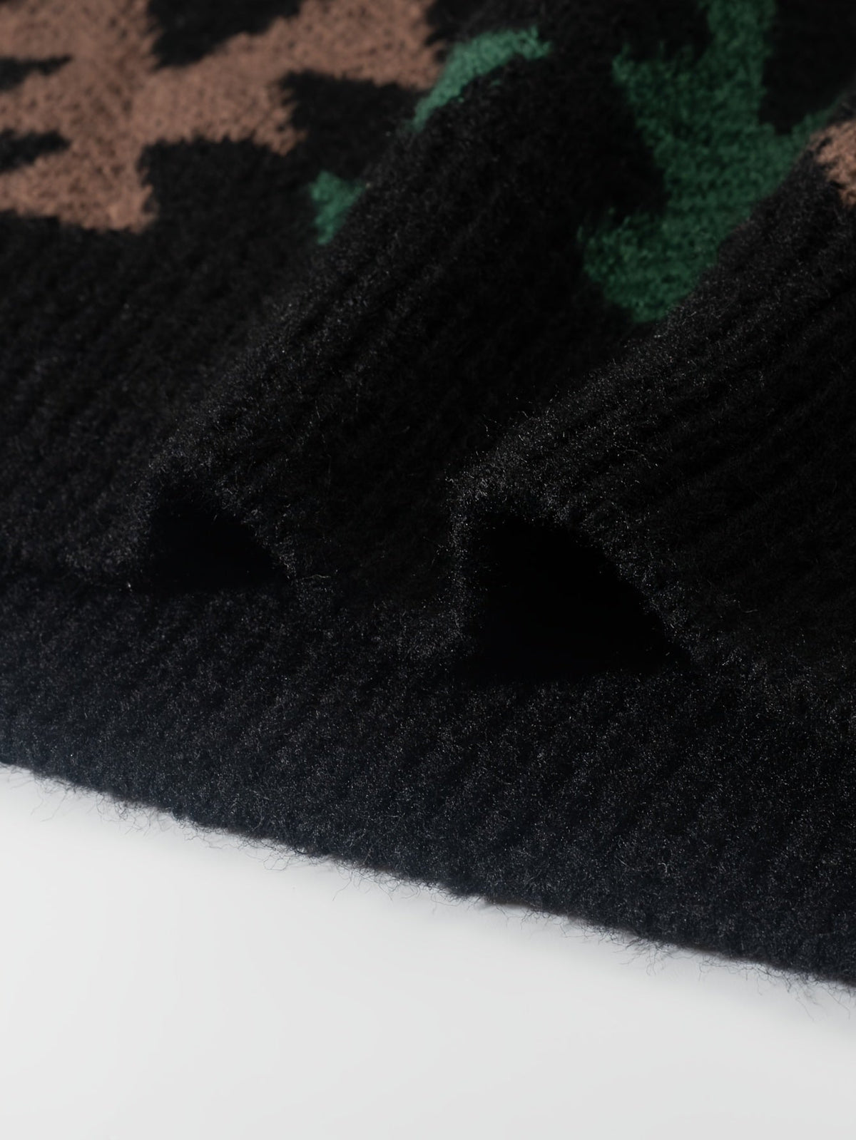 Knitted Jumper Aztec Geometric Green Brown Men's Crew Neck Pullover – Casual, Autumn Winter Wear