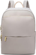 Laptop Backpack Nylon Waterproof Beige Women's – Travel, Office, Casual, School, Gift