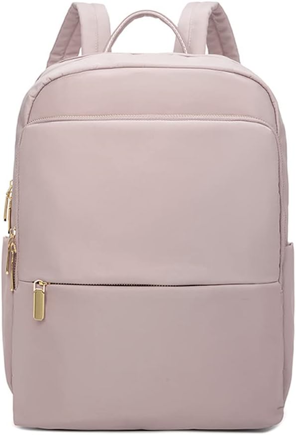 Laptop Backpack Nylon Waterproof Beige Women's – Travel, Office, Casual, School, Gift