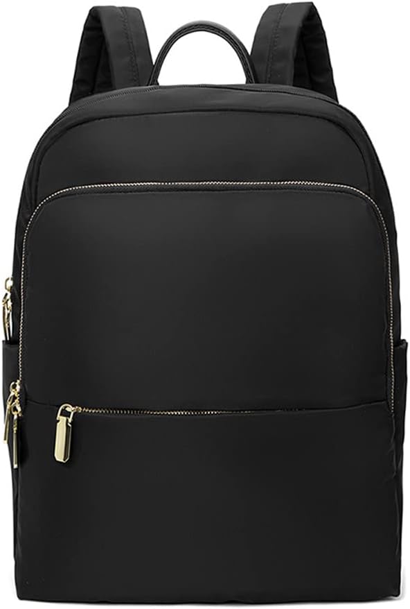Laptop Backpack Nylon Waterproof Beige Women's – Travel, Office, Casual, School, Gift