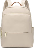 Laptop Backpack Nylon Waterproof Beige Women's – Travel, Office, Casual, School, Gift
