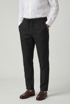 Linen Trousers White Men's Drawstring Waist – Casual, Holiday, Summer, Office, Gift