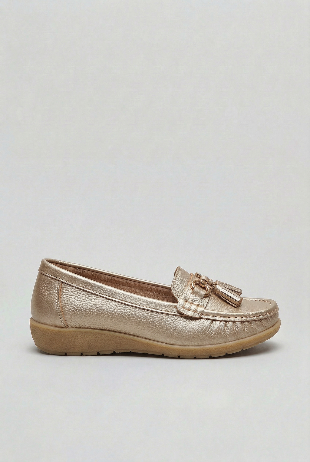 Loafers Leather Blue Women's Tassel Slip-On Cushioned Insole – Casual, Office · Werune