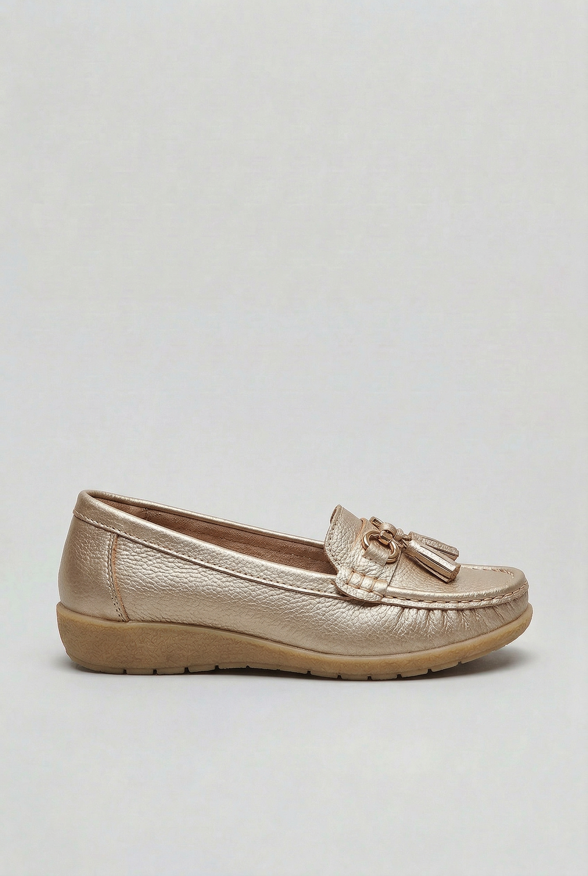 Loafers Leather Blue Women's Tassel Slip-On Cushioned Insole – Casual, Office · Werune