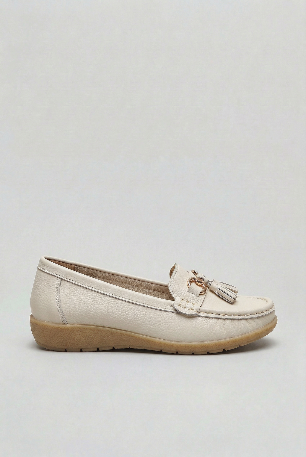Loafers Leather Blue Women's Tassel Slip-On Cushioned Insole – Casual, Office · Werune