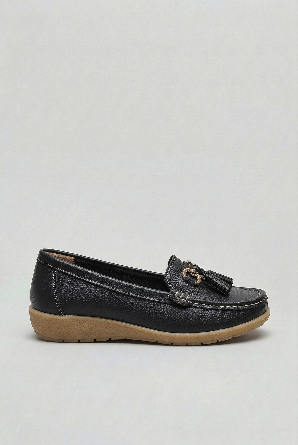 Loafers Leather Blue Women's Tassel Slip-On Cushioned Insole – Casual, Office · Werune