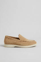 Loafers Suede Beige Men's Slip-On Round Toe – Casual, Office, Holiday, Gift Everyday Comfort Shoes