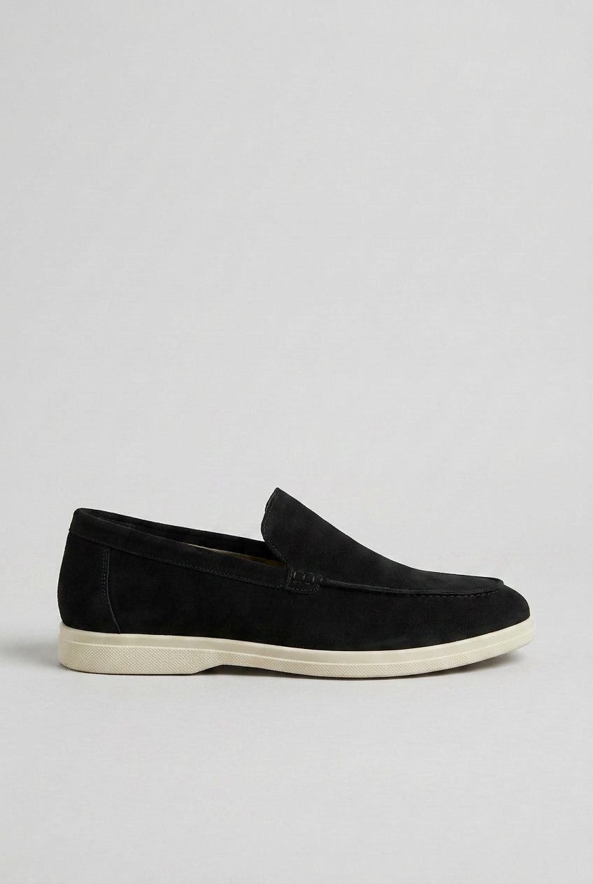 Loafers Suede Beige Men's Slip-On Round Toe – Casual, Office, Holiday, Gift Everyday Comfort Shoes