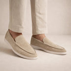 Loafers Suede Leather Slip-On Men's Blue – Casual, Office, Holiday, Gift · Werune