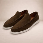 Loafers Suede Leather Slip-On Men's Blue – Casual, Office, Holiday, Gift · Werune