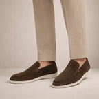Loafers Suede Leather Slip-On Men's Blue – Casual, Office, Holiday, Gift · Werune