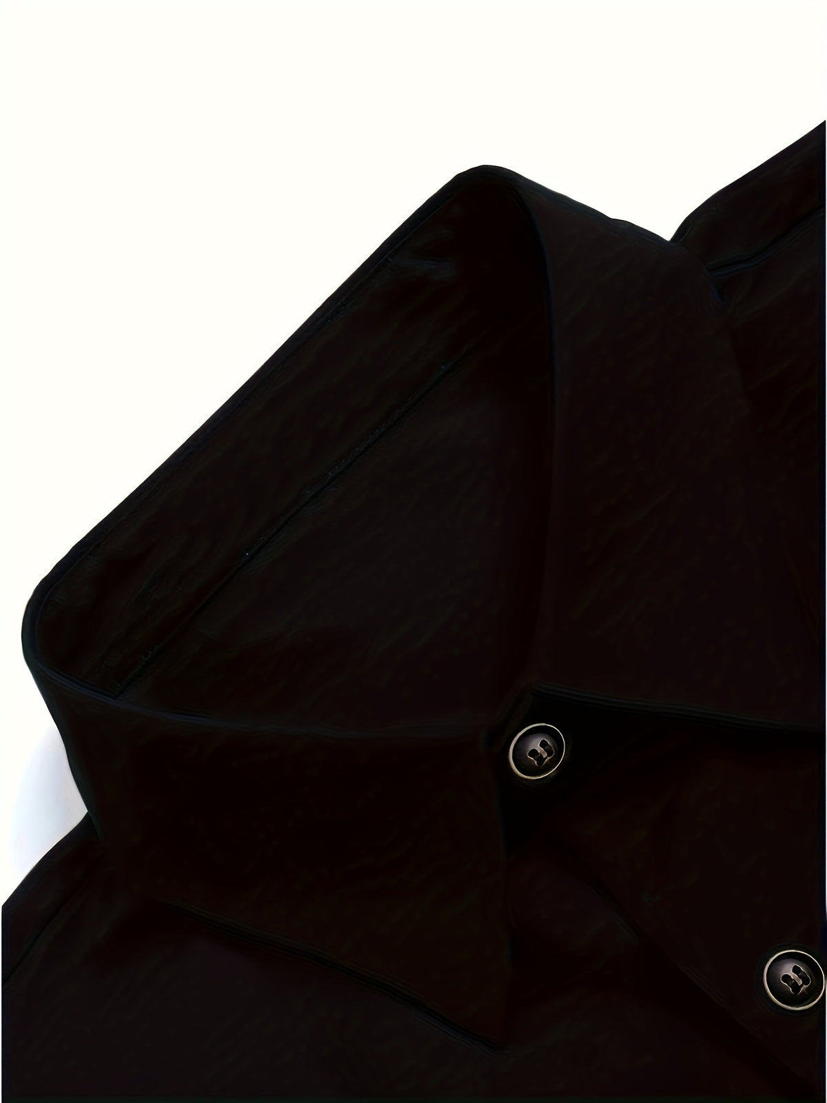 Long Sleeve Shirt Men's Black Brown Plaid Colour-Block Button-Up with Pockets – Casual, Office, Gift
