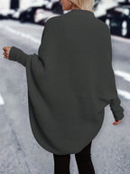 Longline Cardigan Chunky Knit Batwing Open Front Women's – Casual, Office, Holiday, Gift