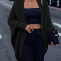 Longline Cardigan Chunky Knit Batwing Open Front Women's – Casual, Office, Holiday, Gift
