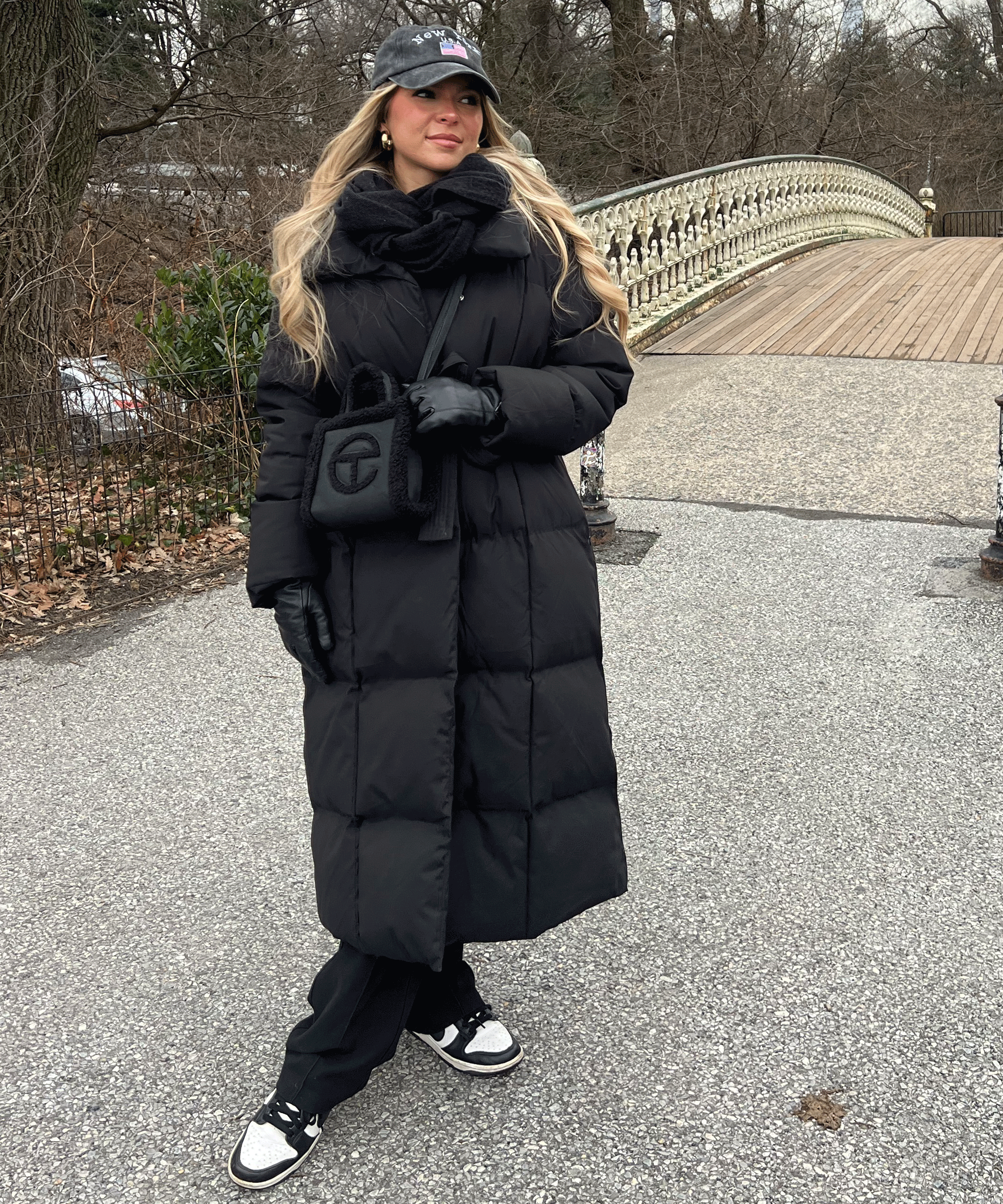 Longline Puffer Coat Black Quilted Belted Women's – Winter, Casual, Office, Holiday