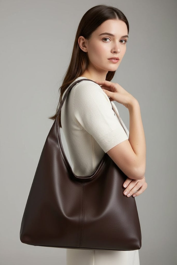 Maria | Women’s Classic Tote Bag with Faux Outer and Large Inner Pocket · Werune
