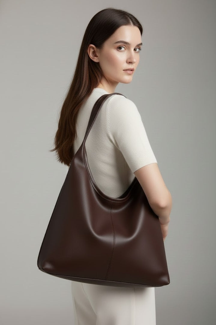 Maria | Women’s Classic Tote Bag with Faux Outer and Large Inner Pocket · Werune