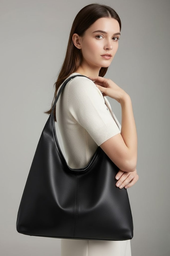 Maria | Women’s Classic Tote Bag with Faux Outer and Large Inner Pocket · Werune