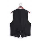 Men's 3-Piece Suit Set Burgundy Slim Fit Blazer Waistcoat Trousers – Wedding, Office, Formal Gift