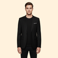 Men's Blazer Slim Fit Grey Single-Button Lined Suit Jacket – Office, Wedding, Formal, Gift