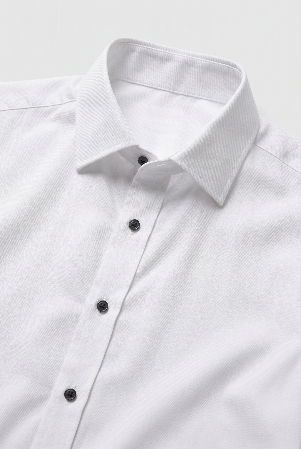 Men's Dress Shirt White Slim Fit Non-Iron Cotton Long Sleeve – Office, Formal, Business Wear