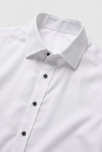 Men's Dress Shirt White Slim Fit Non-Iron Cotton Long Sleeve – Office, Formal, Business Wear