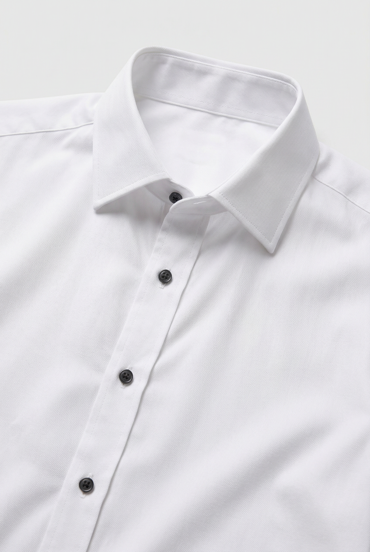 Men's Dress Shirt White Slim Fit Non-Iron Cotton Long Sleeve – Office, Formal, Business Wear