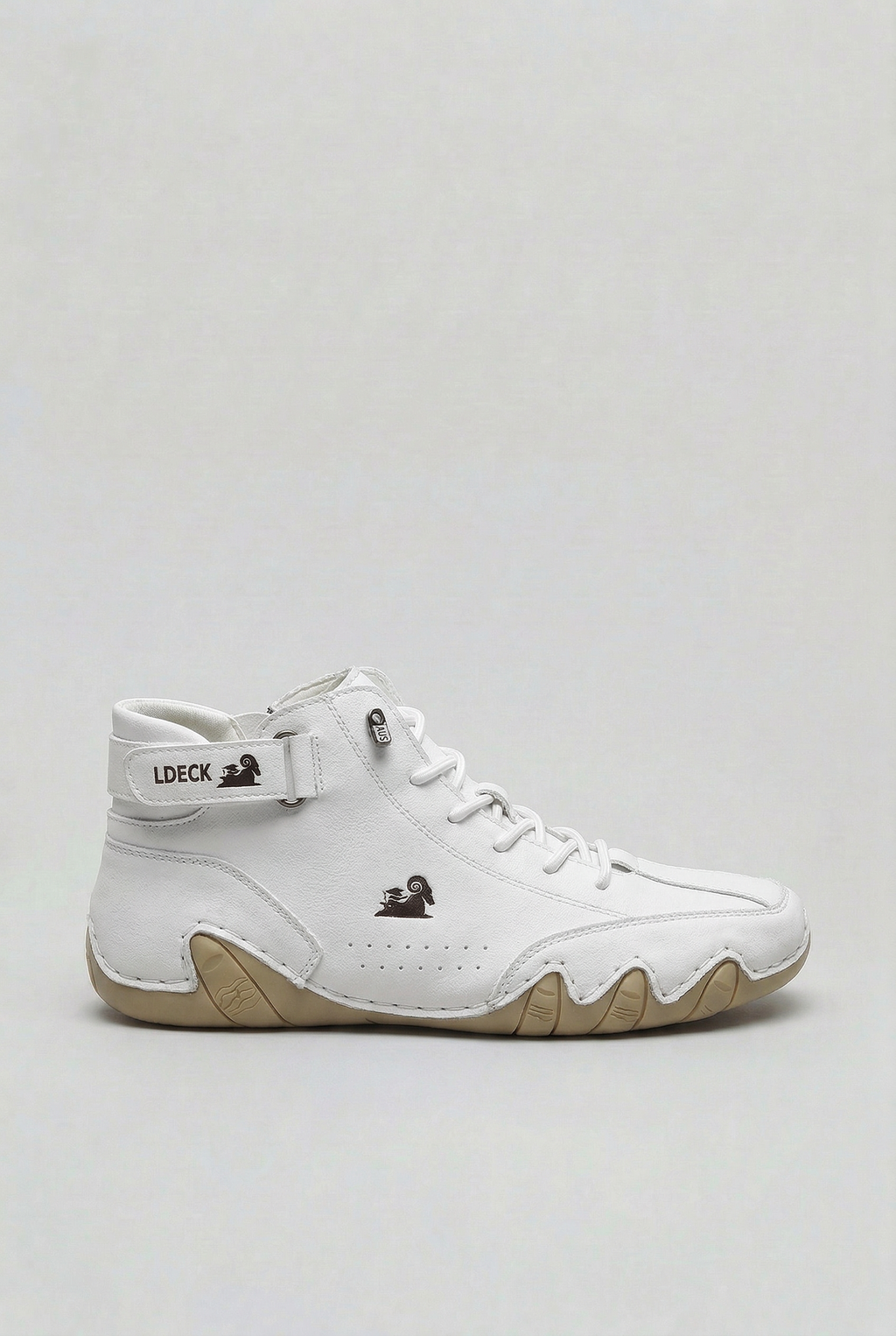 Men's High-Top Boots Beige Suede Cushioned Sole – Casual, Outdoor, Everyday Comfort Footwear