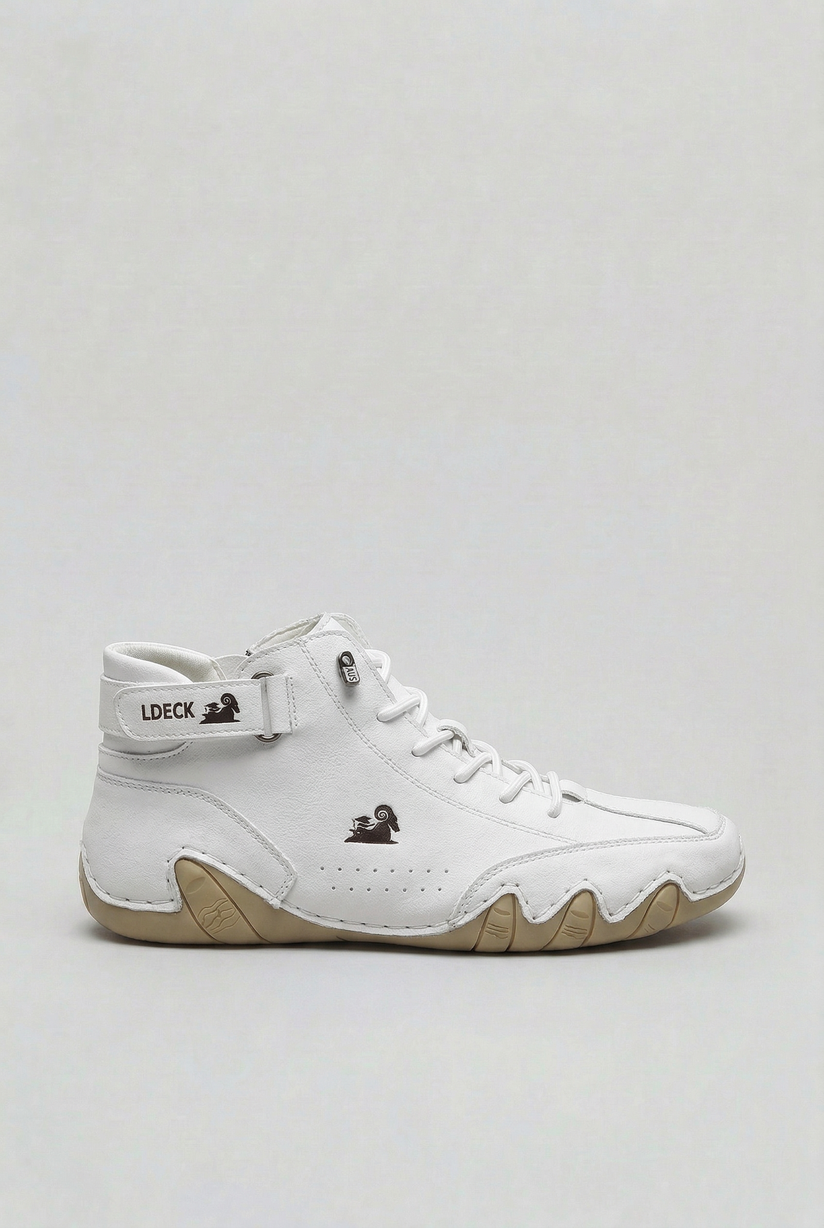 Men's High-Top Boots Beige Suede Cushioned Sole – Casual, Outdoor, Everyday Comfort Footwear