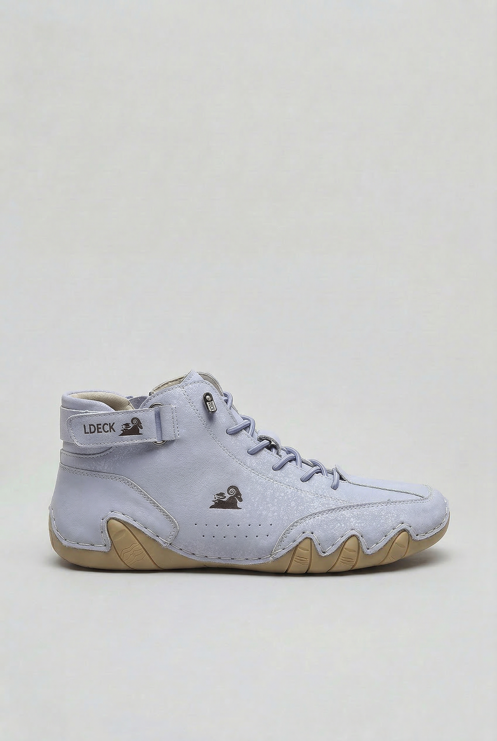Men's High-Top Boots Beige Suede Cushioned Sole – Casual, Outdoor, Everyday Comfort Footwear