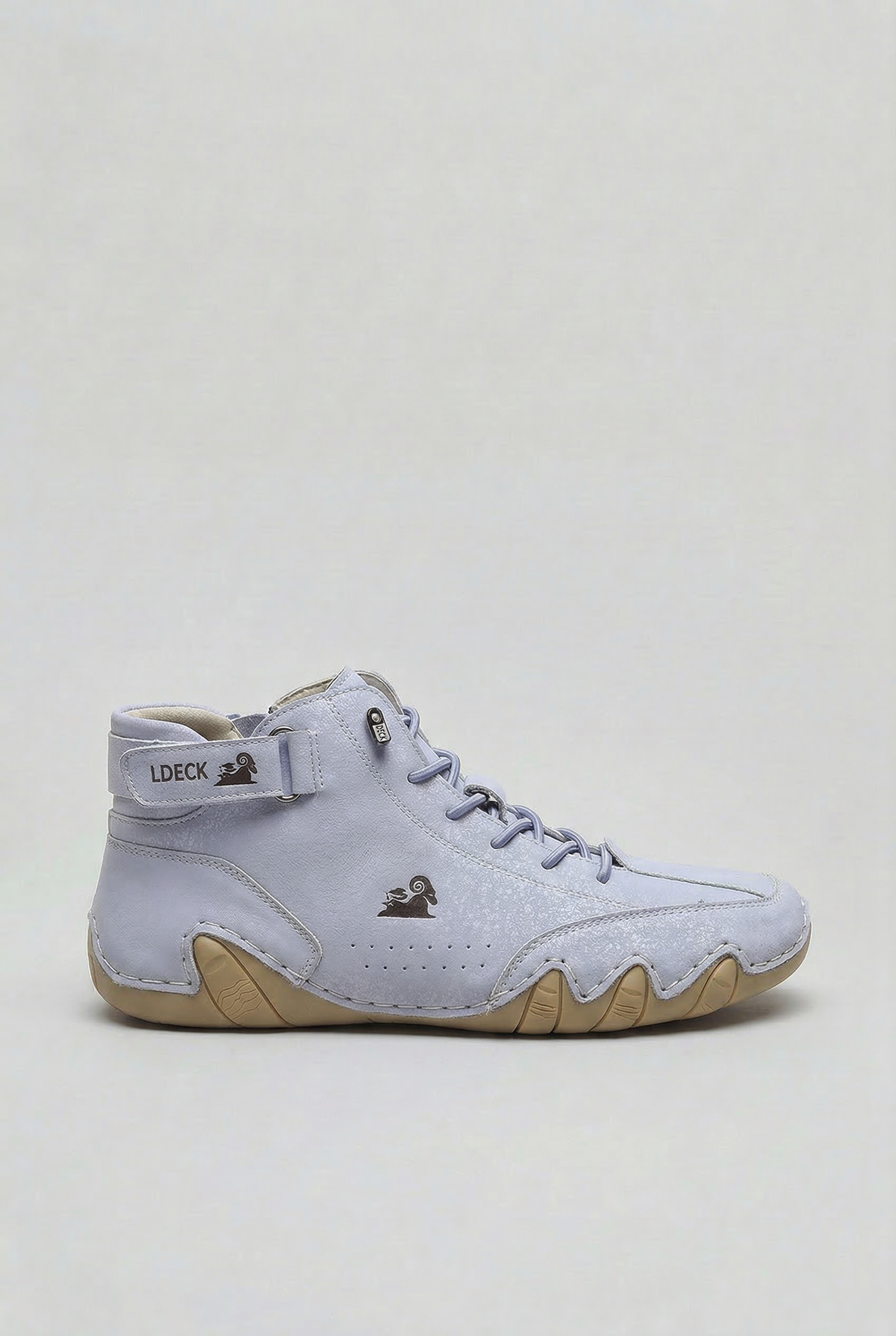 Men's High-Top Boots Beige Suede Cushioned Sole – Casual, Outdoor, Everyday Comfort Footwear