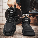Men's High Top Boots Suede Yellow Anti-Slip Sole – Casual, Outdoor, Work, Everyday Wear