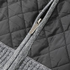 Men's Knitted Cardigan Jacket Fleece Lined Quilted Zip-Up Stand Collar Sweater – Casual, Winter, Warm Layering