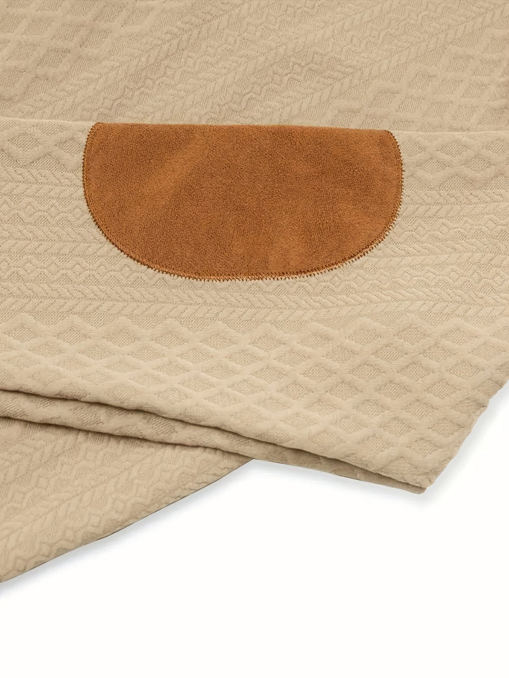 Men's Knitted Sweater Beige Textured Stand-Collar Button Henley Pullover – Casual, Office, Holiday, Gift