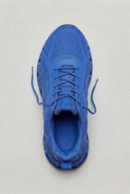 Men's Running Shoes Blue Mesh Cushioned Support – Jogging, Training, Athletic Footwear, Home Gym