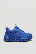 Men's Running Shoes Blue Mesh Cushioned Support – Jogging, Training, Athletic Footwear, Home Gym