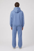 Men's Tracksuit Set Blue Cotton Fleece Hoodie & Joggers Oversized – Casual, Loungewear, Gift