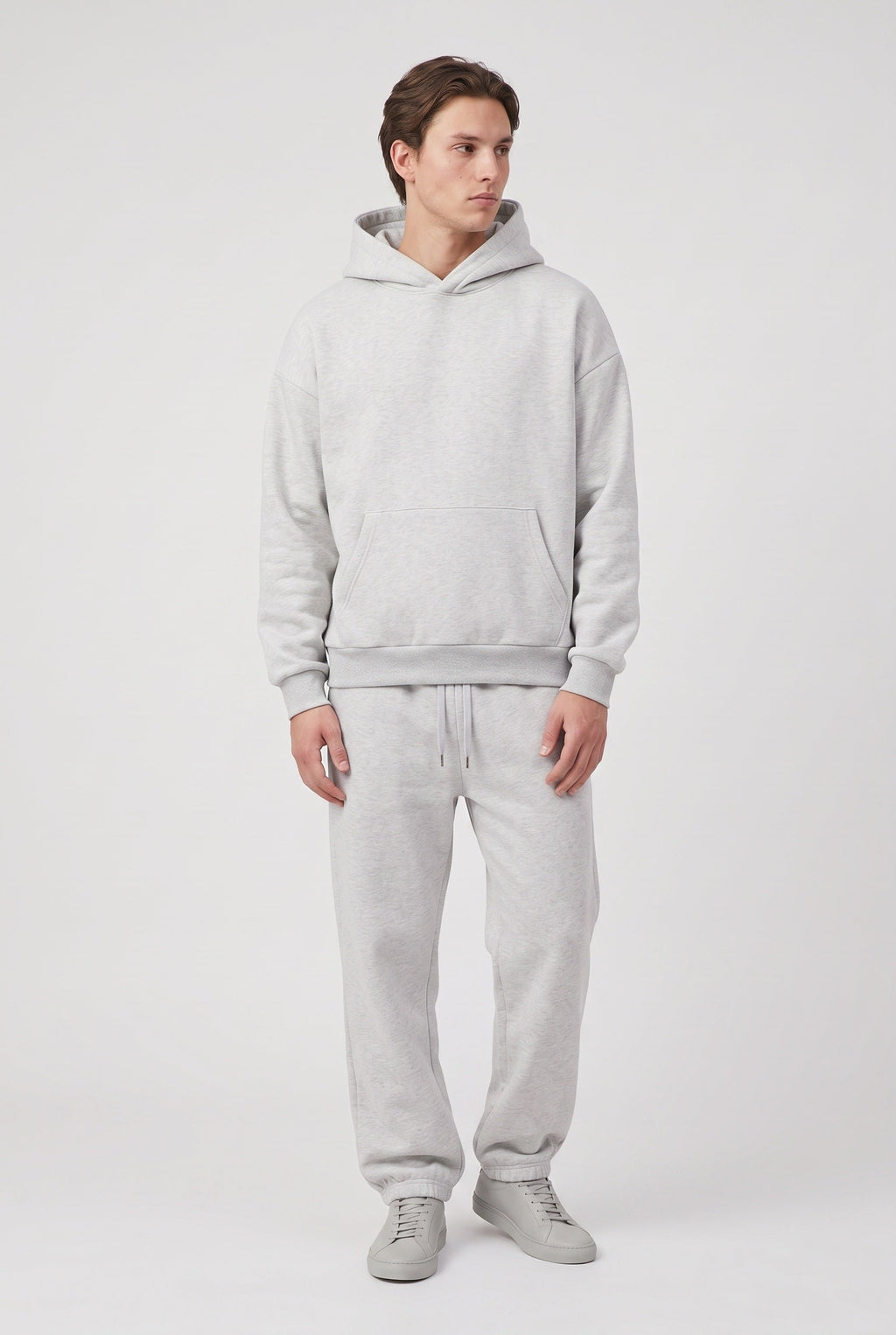 Men's Tracksuit Set Blue Cotton Fleece Hoodie & Joggers Oversized – Casual, Loungewear, Gift