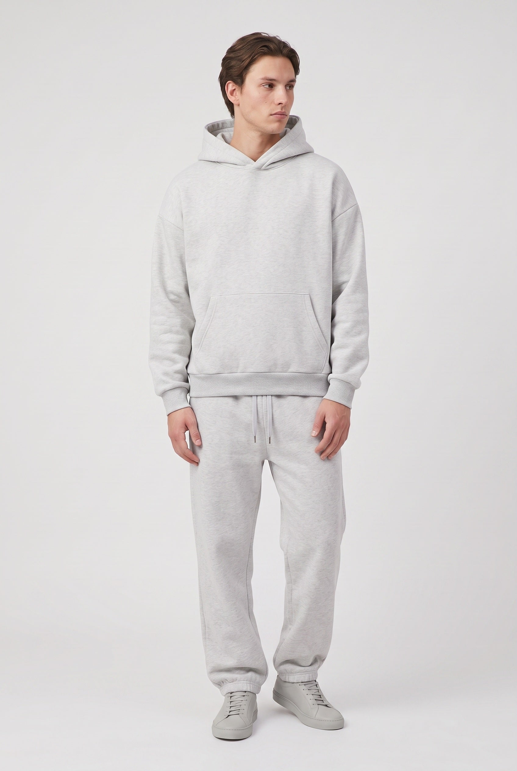 Men's Tracksuit Set Blue Cotton Fleece Hoodie & Joggers Oversized – Casual, Loungewear, Gift