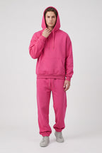 Men's Tracksuit Set Blue Cotton Fleece Hoodie & Joggers Oversized – Casual, Loungewear, Gift