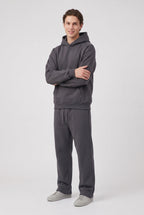 Men's Tracksuit Set Blue Cotton Fleece Hoodie & Joggers Oversized – Casual, Loungewear, Gift