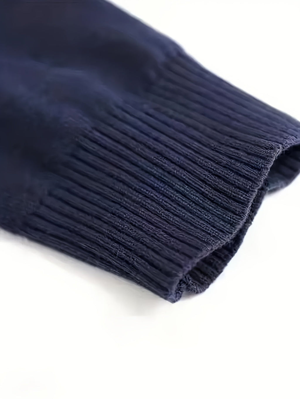 Mock Neck Sweater Knitted Black Men's Long Sleeve Pullover – Casual, Office, Gift