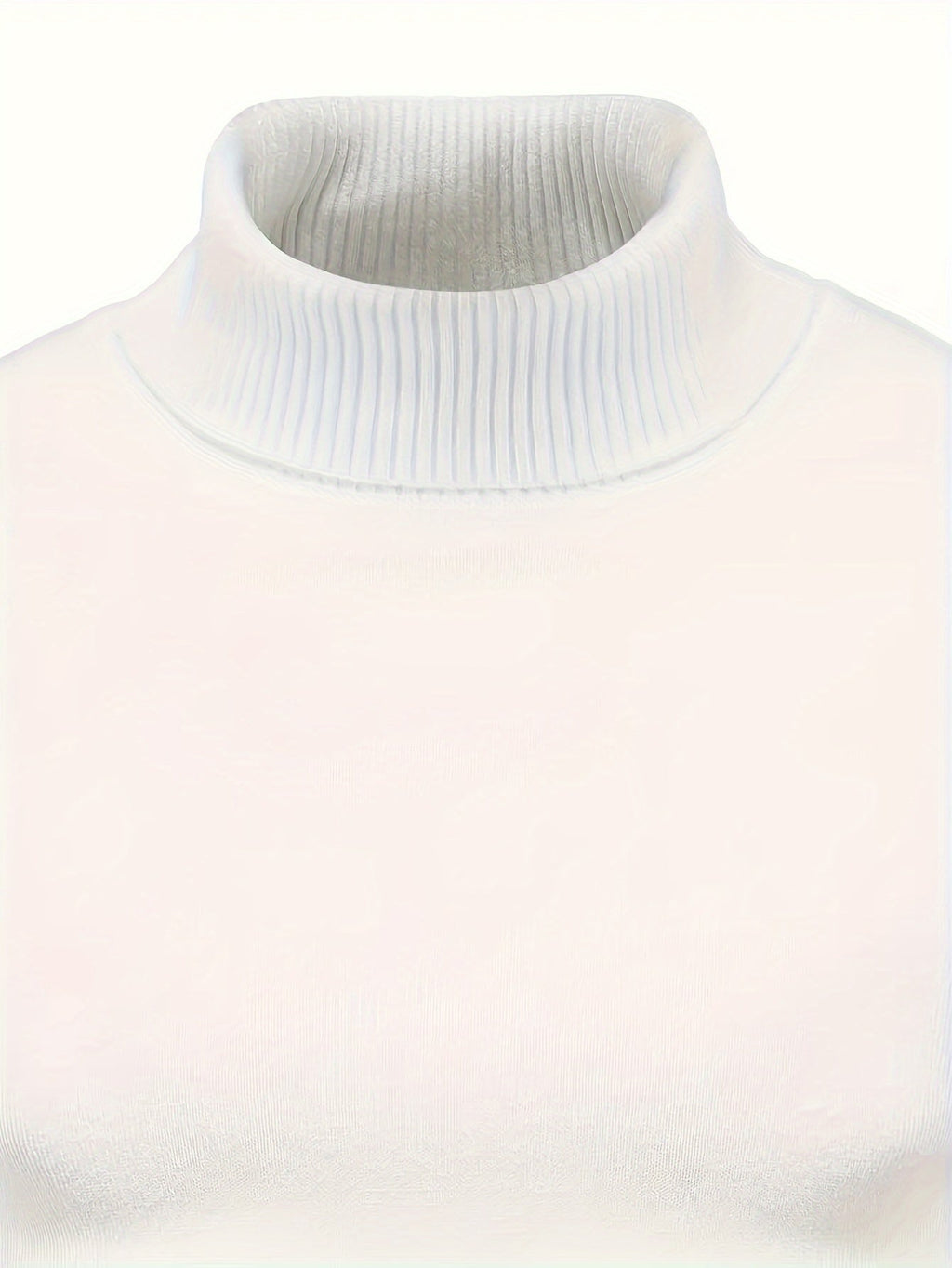 Mock Neck Sweater Knitted Black Men's Long Sleeve Pullover – Casual, Office, Gift