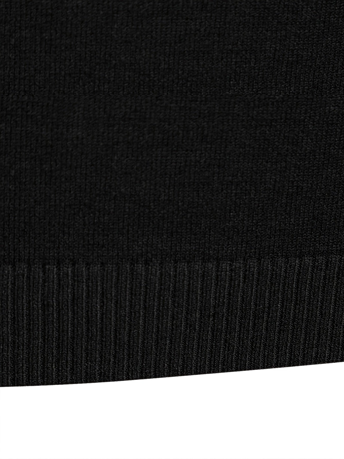 Mock Neck Sweater Knitted Black Men's Long Sleeve Pullover – Casual, Office, Gift