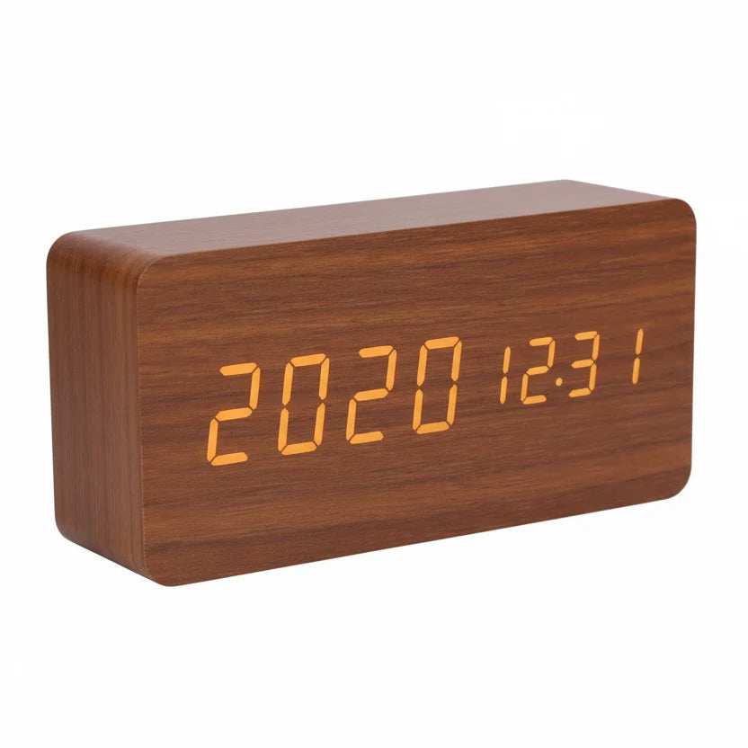 Modern LED Alarm Clock | Temperature Display · Werune
