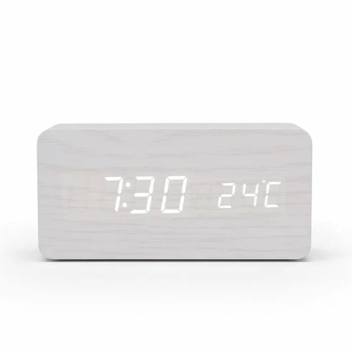Modern LED Alarm Clock | Temperature Display · Werune