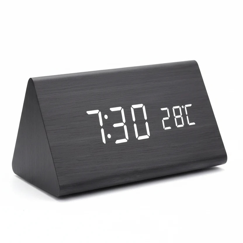 Modern LED Alarm Clock | Temperature Display · Werune