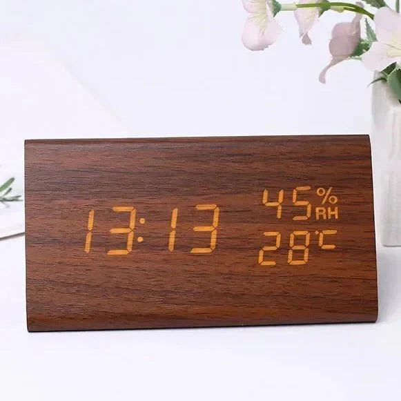Modern LED Alarm Clock | Temperature Display · Werune